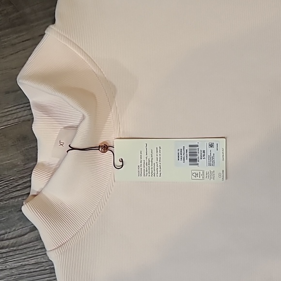 CALIA by Carrie Faded Pink Ellevate Ottoman Funnel Pullover Size XL - Picture 6 of 7